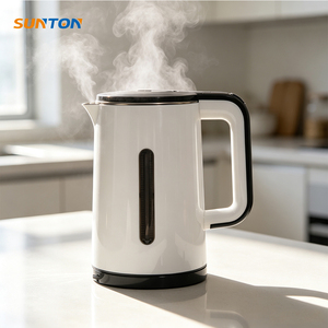 Sunton กาต้มน้ำไฟฟ้าสองชั้นสีขาวแบบพกพาสำหรับเดินทางโรงแรมใช้ในบ้าน - Product Image 1