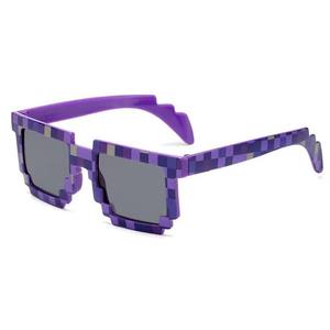 Lunettes de soleil carrées style Pixel, monture intégrale en PC, protection UV 100%, unisexe, été 2023, miroir décoratif - Product Image 2