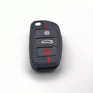 Couverture de porte-clés de voiture en silicone pour <span class=keywords><strong>Audi</strong></span> A1 A3 A6 C5 C6 Q3 Q2 Q7 TT TTS R8 S3 S6 <span class=keywords><strong>RS3</strong></span> RS6 A4 - Product Image 6