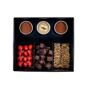 Caja de Postres Veganos Trio Box, Caja de Embalaje para Postres Veganos, Caja para Mojar Postres Veganos con Inserto - Product Image 2