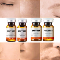 Ensemble de poudre lyophilisée d'astaxanthine biologique, sérum anti-âge lyophilisé pour le soin de la peau, à base d'huile de colza, vente en gros