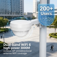 Comfast CF-WA933 WiFi 6 Point d'accès extérieur 3000 Mbps, Point d'accès haute densité 802.11ax avec plus de 200 utilisateurs simultanés IP66