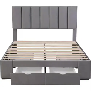 <span class=keywords><strong>Letto</strong></span> Matrimoniale Moderno <span class=keywords><strong>140x200</strong></span> in Legno con Contenitore - Product Image 1