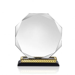 Trofeo de Cristal K9 en Blanco de Alta Calidad al por Mayor de Fábrica con Base Dorada - Product Image 3