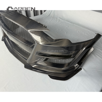 Kit de pare-chocs en fibre de carbone GT500, comprend un séparateur avant, mise à niveau/remplacement pour Ford Mustang 2018-2023