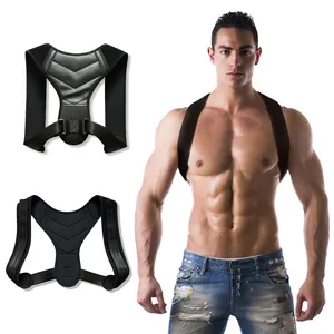 Custom upper adjustable posture corrector back support belt clavicle shoulder kyphosis correction belt for men and women