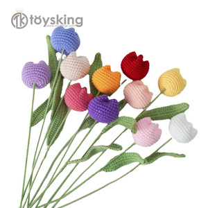 Tulipán gordo de lana flor terminada deportes vida deportes café hombre recto para enviar novia amante ramo - Product Image 1