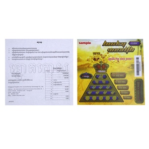 Commandes en gros de billets de loterie à gratter personnalisés de qualité supérieure, proposant une variété de designs et de choix de jeu - Product Image 2
