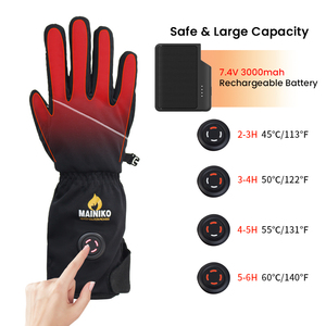 Gants <span class=keywords><strong>de</strong></span> <span class=keywords><strong>ski</strong></span> d'hiver personnalisés, gants chauffants élégants pour l'équitation, chauffe-mains, gants chauffants pour la neige, rechargeables - Product Image 2