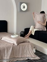 Housse de coussin enveloppante moderne, lavable en machine, respirante, rafraîchissante, écologique, 100% Lyocell, pour la maison et l'hôtel