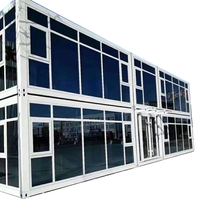 Maison de bureau modulaire moderne de 20 pieds, conteneur de bureau, emballage plat léger, détachable, à deux étages, cuisine, Ali Baba Bangladesh Porto Rico
