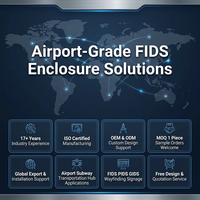 Système FIDS tout-en-un de qualité aéronautique avec écran LCD 1000 nits, terminal intégré, concentrateur universel, affichage d'informations de direction, SDK pour projets de métro