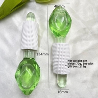 Globes de glace faciaux multi-formes à paillettes, style losange, en verre borosilicate de haute qualité, gel doux, imperméables, réutilisables, portables, sûrs, à tenir à la main