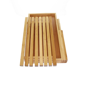 Bamboo Chopping Board 395x240x40 Rectangle Anti-Slip Kitchen Cutting Block - Product Image 2