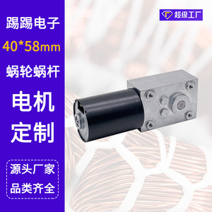 ผู้ผลิตจัดหา มอเตอร์ไร้แปรงถ่าน 12V/24V DC, ตัวลดความเร็วแบบเกียร์หนอนไร้แปรงถ่านพร้อมฟังก์ชันล็อคตัวเอง - Product Image 3