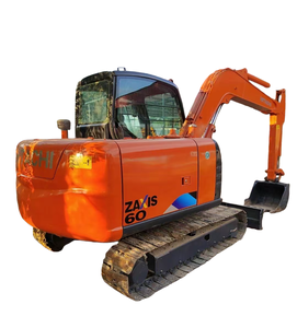 Tracteur Hitachi Zx60 d'origine d'occasion, mini pelle Zx60 de 6 tonnes d'occasion avec de faibles heures de travail - Product Image 1