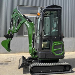 Frete Grátis 1.8 Ton Mini Escavadeira Terraplanagem Máquinas Pequeno Bagger Paisagismo Borracha All Terrain Crawler Micro Escavadeira - Product Image 4