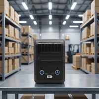 Printer Thermal Mini Portabel KMP-58A 58mm USB dengan Baterai 2600mAh untuk Tiket Parkir Logistik Tersedia