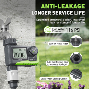 جهاز تحكم أوتوماتيكي في المياه من البلاستيك لتأخير المطر ، مؤقت سهل الاستخدام للحديقة والعشب-مساعد حديقة جيد! - Product Image 4