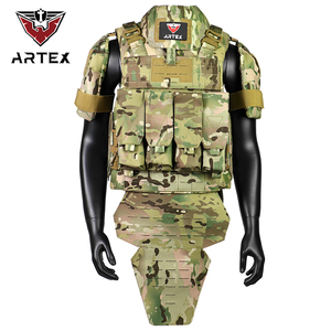 Chaleco Táctico Modular MOLLE de Nailon con Camuflaje y Protección Completa, Portaplacas Táctico Ajustable para Entrenamiento al Aire Libre - Product Image 1