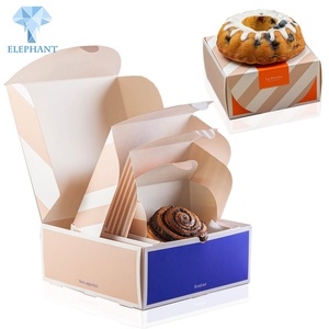 Caja de Cartón Plegable para Alimentos, Personalizada al por Mayor, de Grado Alimenticio, para Llevar, para Pan, Hamburguesas, Donuts, Embalaje de Alimentos Ecológico, Caja de Papel para Alimentos - Product Image 2