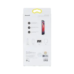 手机配件插入纸板电缆，带苹果标志盒包装，用于充电器和3合1电缆现货商品