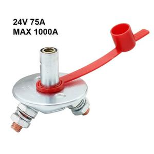 24В 75А DPST медный герметичный универсальный главный выключатель-изолятор автомобильного аккумулятора, выключатель-отключатель для автофургонов и лодок - Product Image 3
