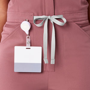 Combinaison <span class=keywords><strong>de</strong></span> travail à jambes larges pour femmes <span class=keywords><strong>de</strong></span> haute qualité, uniforme médical d'hôpital, avec fermeture éclair centrale sur le devant, ensembles <span class=keywords><strong>de</strong></span> tenues infirmières - Product Image 3