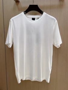 Nouveau T-<span class=keywords><strong>shirt</strong></span> en coton épais pour homme 2026, imprimé, assorti pour couple, avec lettres, style décontracté chic, minimaliste et polyvalent - Product Image 1