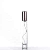 Pequeños Frascos de Perfume Cuadrados Recargables de Vidrio Mate con Cuello de Plástico y Tapa de Rosca, Capacidades de 5ml-100ml, Color y Logotipo Personalizables