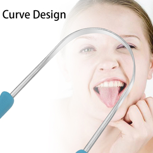 Hot bán 420 thép không gỉ nha khoa công cụ chăm sóc hình chữ U lưỡi scraper với ABS xử lý - Product Image 3