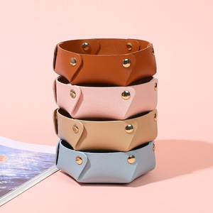 Bandeja de Almacenamiento Zenos Classic de Cuero de un Solo Nivel y Gran Capacidad para Mesa y Sala de Estar, para Joyas, Herramientas y Llaves - Product Image 4