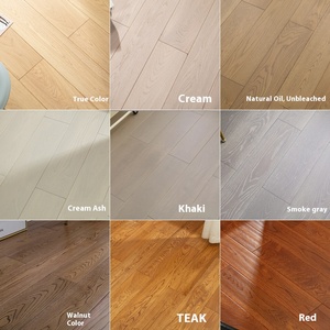 Parquet in Legno Massello di Rovere <span class=keywords><strong>Bianco</strong></span> <span class=keywords><strong>Moderno</strong></span> Direttamente dalla Fabbrica con Posa a Incastro Click Lock per Casa Camera da Letto Soggiorno e Bagno - Product Image 2