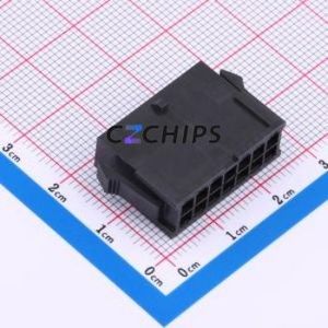 HC-MX3.0-2*7EY-05 Housing (Wire-to-Board / Wire-to-Wire) P=3mm Connector 2x7P 3mm Micro-Fit (MX 3.0) 3mm - Product Image 1