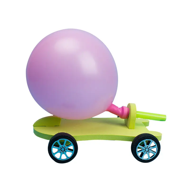 DIY Montage Kinder Spielzeug Luftballon angetriebenes Auto Andere Lernspiel zeug Lern ausrüstung für Kinder