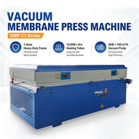 Machine de laminage sous vide, presse à membrane, surface en placage PVC avec application sur panneaux de menuiserie
