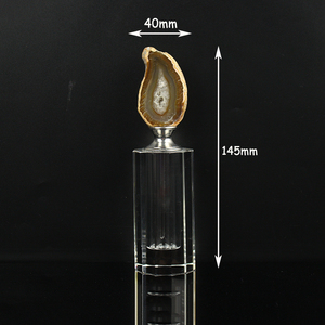 Bouteille <span class=keywords><strong>de</strong></span> parfum en cristal irrégulier pour femmes, Agate naturelle, géode polie, cristal Exclusive - Product Image 6