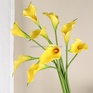 L-059 Fleur artificielle Calla Lily blanche faite à la main, fleur décorative pour mariage, Pâques, en vrac, effet réaliste, fausse Calla Lily - Product Image 3