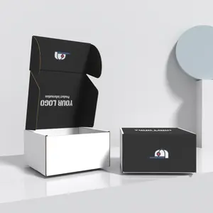 Gorra de embalaje magnética negra personalizada, caja de envío, gorra de hip hop, gorra de béisbol, Cajas de Regalo