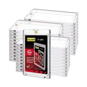Perfect Edges 130PT Magnetic Card Holders (One Touch Cases) - 5 Pack For Standard Cards