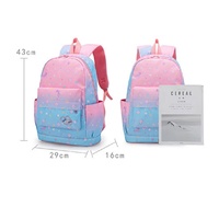 Nouvel ensemble de sacs à dos scolaires 3 pièces colorés et tendance pour femmes, lycéennes, sac à dos de loisirs pour ordinateur portable avec motif logo
