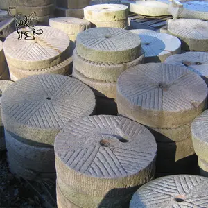 BLVE Outdoor Home Landscape Decoration Yard marmo antico Millstones Garden Solid Natural Stone Granite Millstone