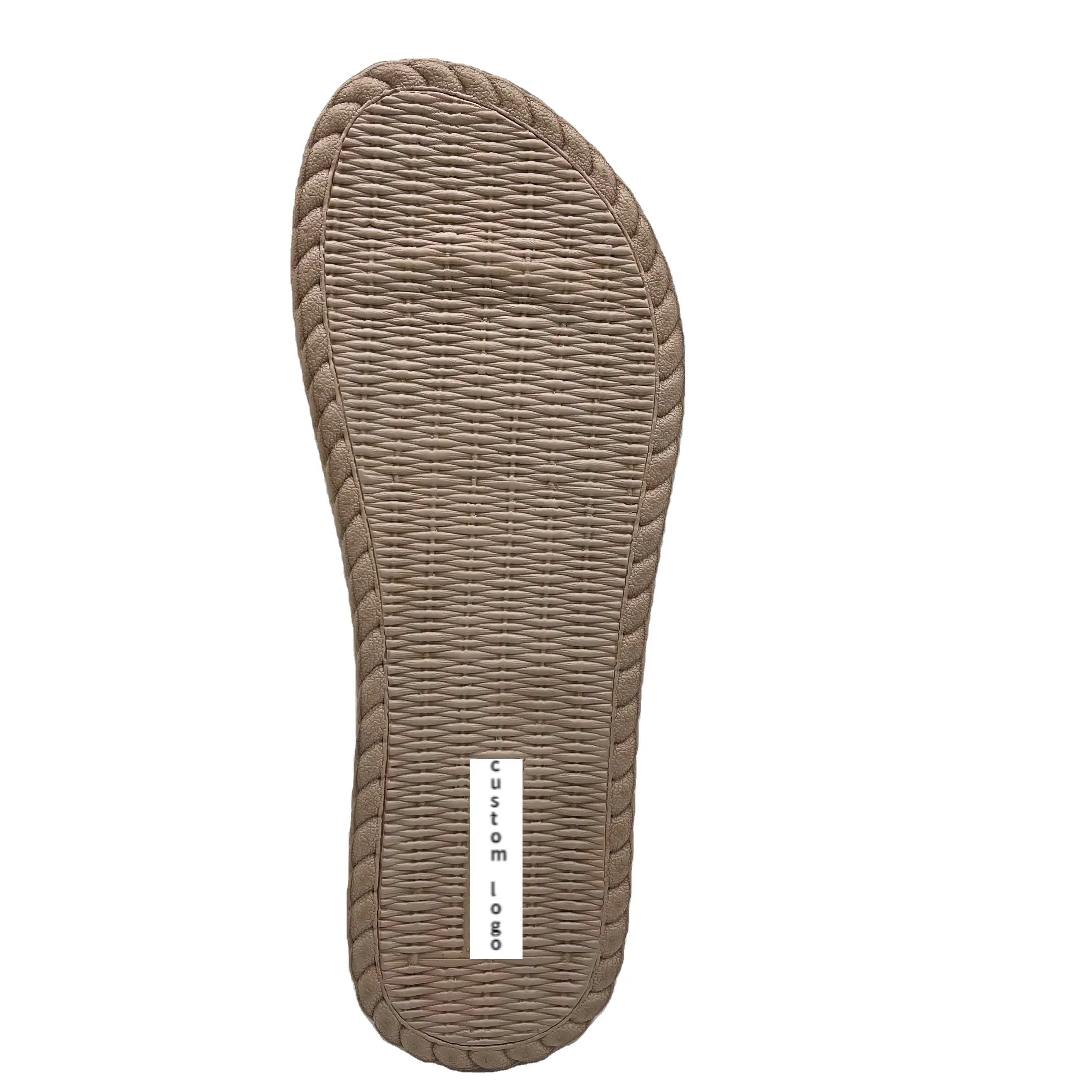 Logo personalizzato linea di paglia di pressatura a freddo EVA schiuma scarpetta suole EVA materiale suola morbida per scarpe