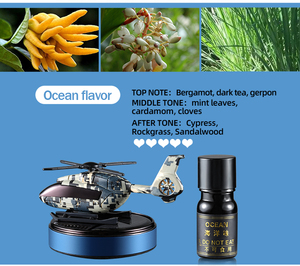 <span class=keywords><strong>Ambientador</strong></span> Multifuncional Solar Metálico con Aroma a Colonia para el Salpicadero del Coche, Juguete de Helicóptero, Accesorios Únicos Naturales - Product Image 2