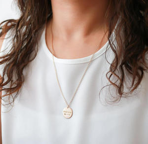 Collar de Acero Inoxidable con Tema Cristiano, Palabras Positivas, Joyería Espiritual, Dije Personalizado con Versículo Bíblico Inspirador - Product Image 3