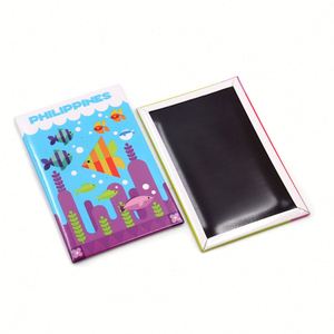 Manufactory Wholesale Custom Cartoon Souvenir Sticker Maker Metal City Gifts Magnetic Tin <b>Fridge</b> Magnet - Product Image 4