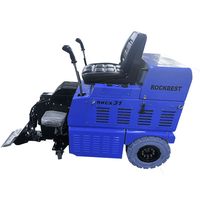 Machine à décapage de sols, profondeur réglable, commande PLC, alimentée par batterie 48V, outil de démolition de carrelage
