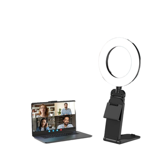 Lampe annulaire à gradation alimentée par USB <span class=keywords><strong>Meilleur</strong></span> éclairage photographique pour les appels Zoom Mac Moniteur de travail à distance en plastique pour appareil photo d'ordinateur portable - Product Image 4