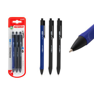 3 scatole di penne a sfera economiche. Realizzato in nuovo materiale plastico. Penne di scrittura durevoli e lisce. Utilizzato per attività promozionali. - Product Image 1
