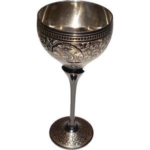 Copa de vino hecha a mano de primera calidad, cáliz único para grandes mulas de Moscú, regalos de vino, 100% latón puro, Bidri hecho a mano - Product Image 4